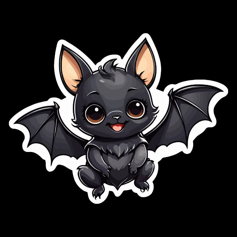 Bat Cute Illustration
