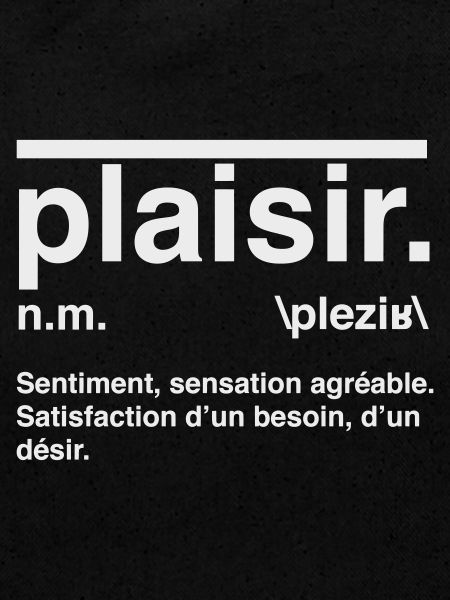 Plaisir Définition Style Dictionnaire