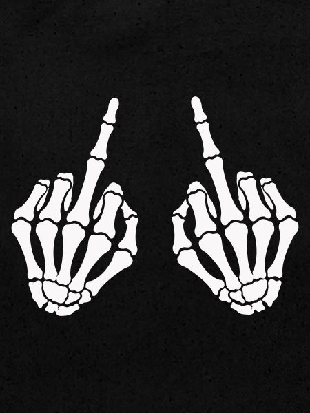 Skull hand_mittelfinger_2