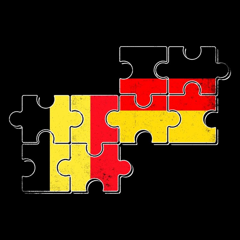 Belgium Germany Flag Belgian German