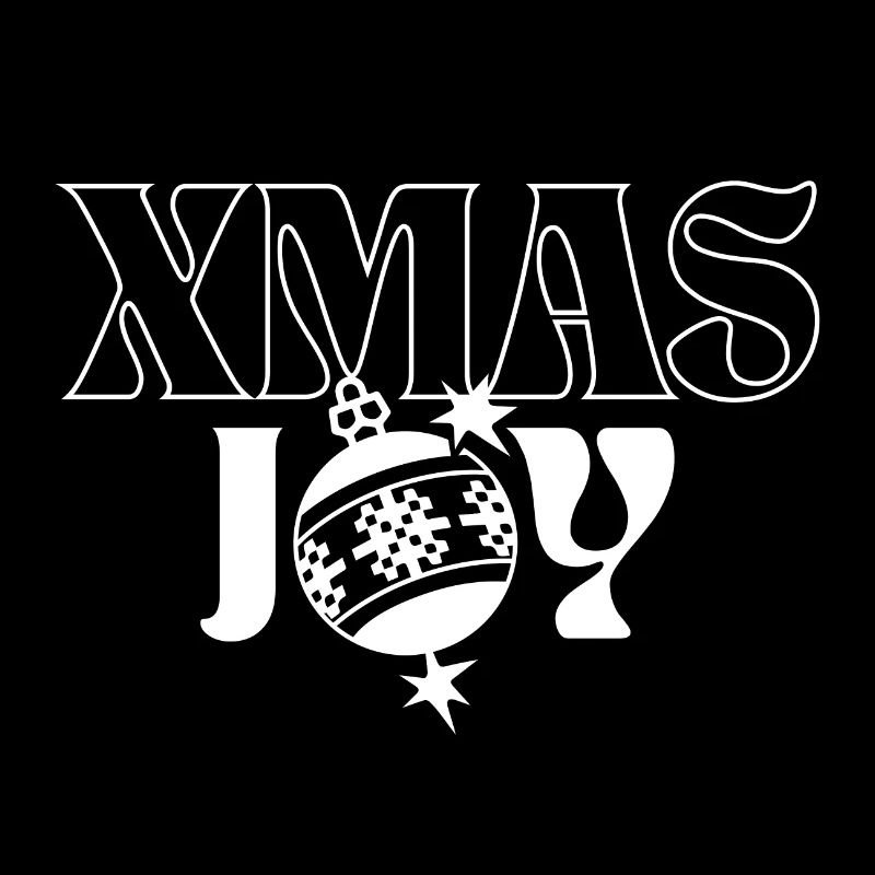 Festive Christmas Joy Typography Design
