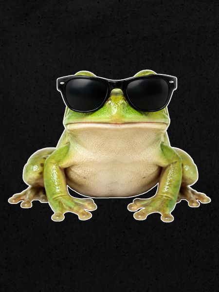 Cooler Frosch mit Sonnenbrille