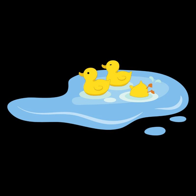 Canards dans une mare