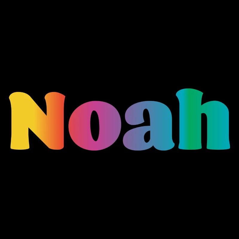 First name Noah Rainbow Gift