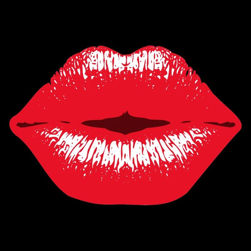 lèvres rouge à lèvres Embrasser déclaration sexy Fun