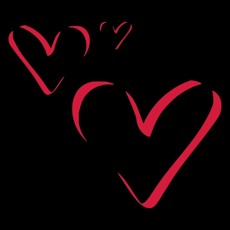 Calligraphy 3 hearts