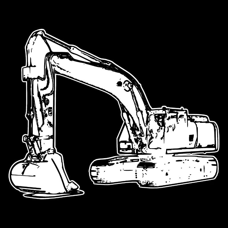 Excavator excavator operator at construction site