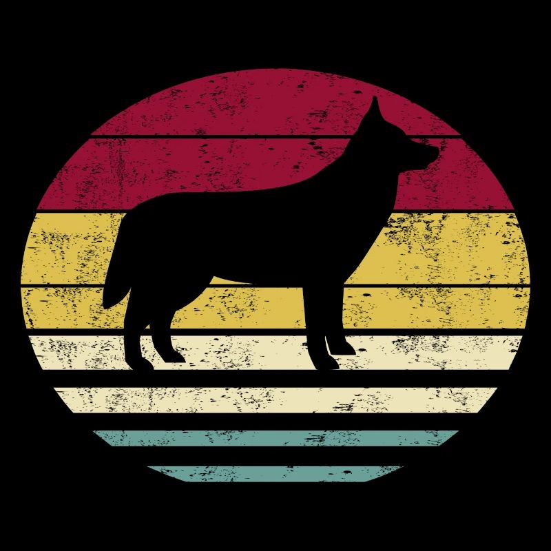 Resin Fox Retro Vintage Silhouette