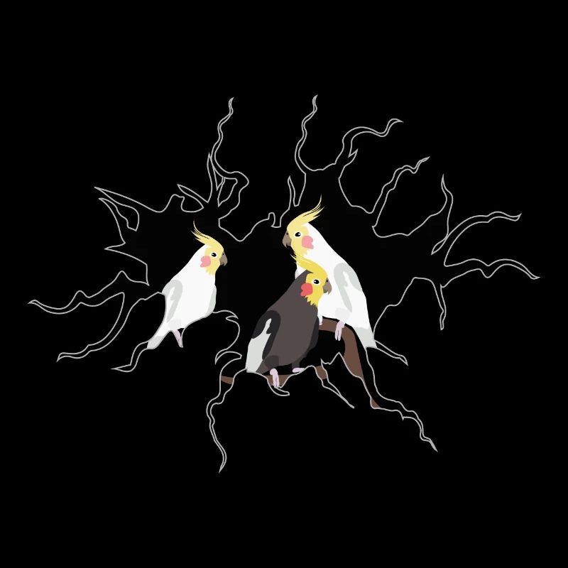 Nymphal Parakeet crack motif