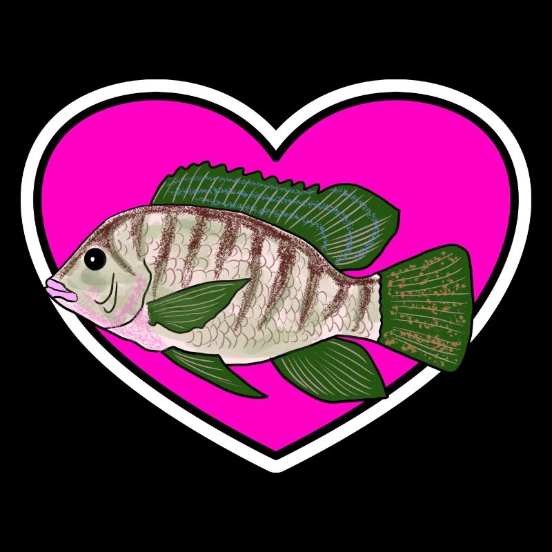 Perch Heart Aime la pêche