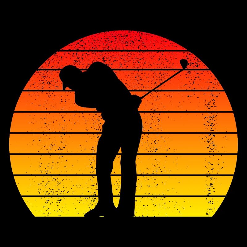 Golfer Golf Ball Retro Golfer Vintage