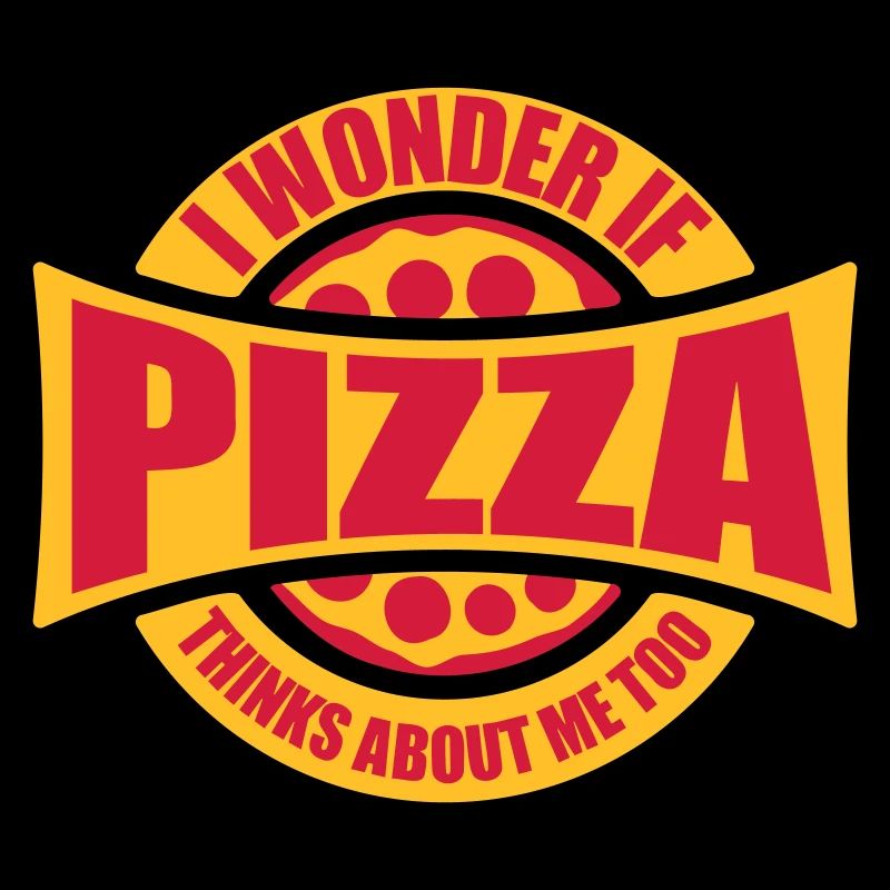 pizza thinks about me