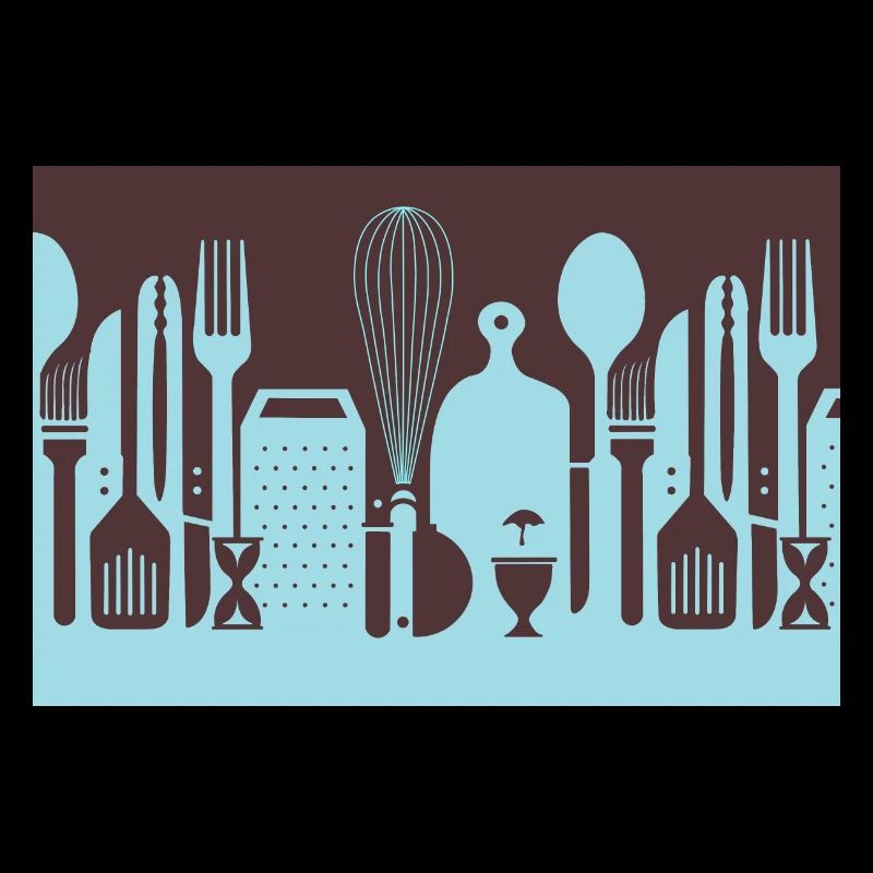 Kitchen with kitchen utensils