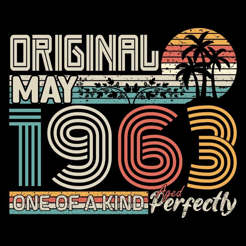 May 1963 birthday May 1963 gift 1963