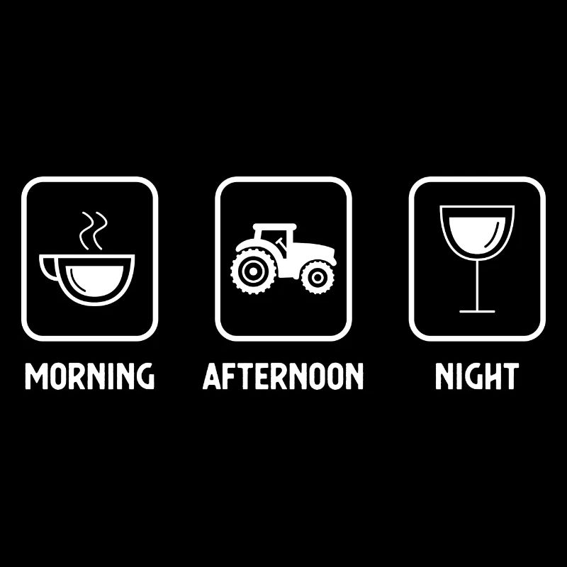 Le matin, le soir et dans l’agriculture -