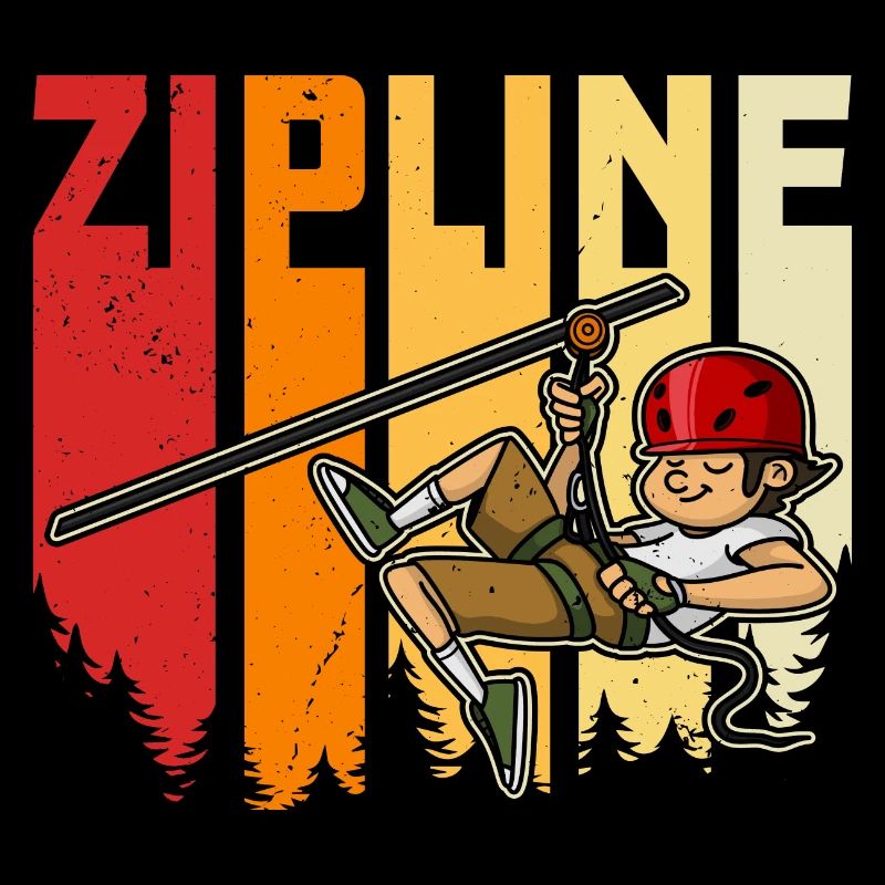 Zipliner Ziplining Zip Line Hobby Forest Mountains