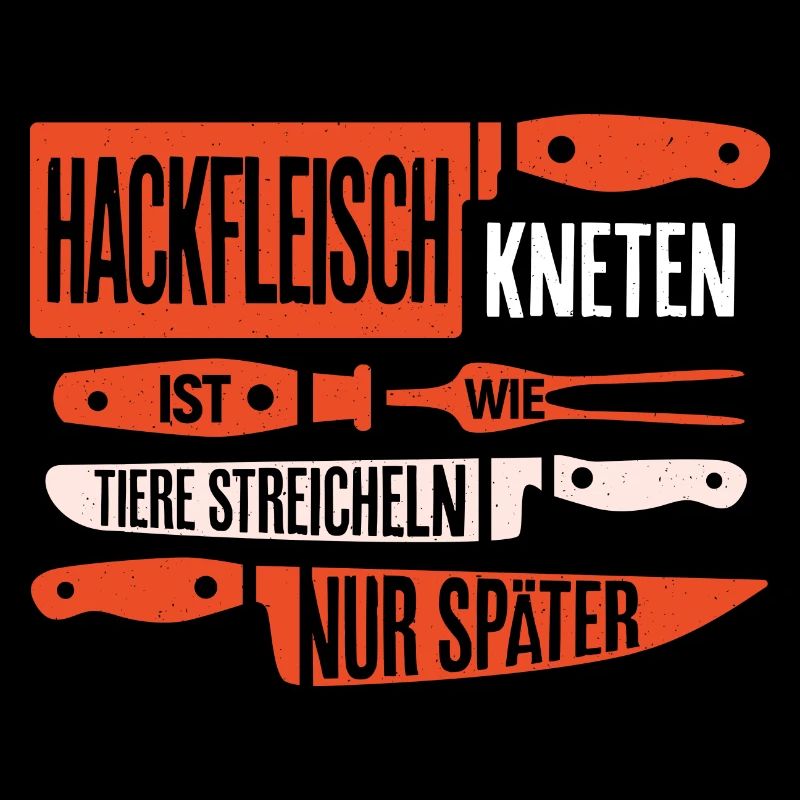 Hackfleisch kneten wie Tiere streicheln - nur spät