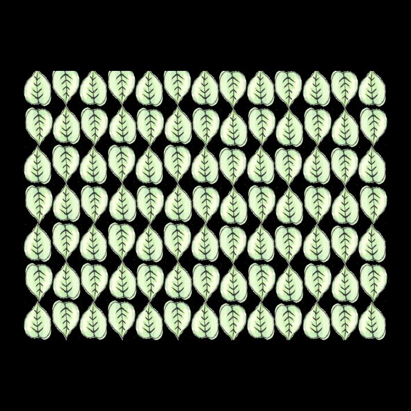 Hand-Drawn Watercolour Green leaf Pattern