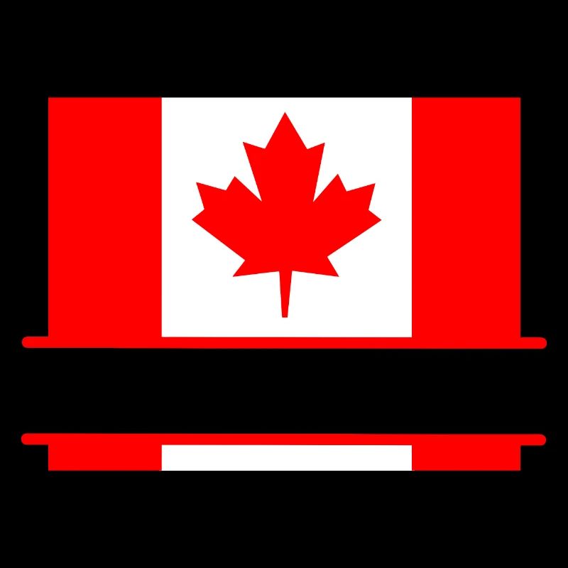 Flag Canada with maple leaf space for text