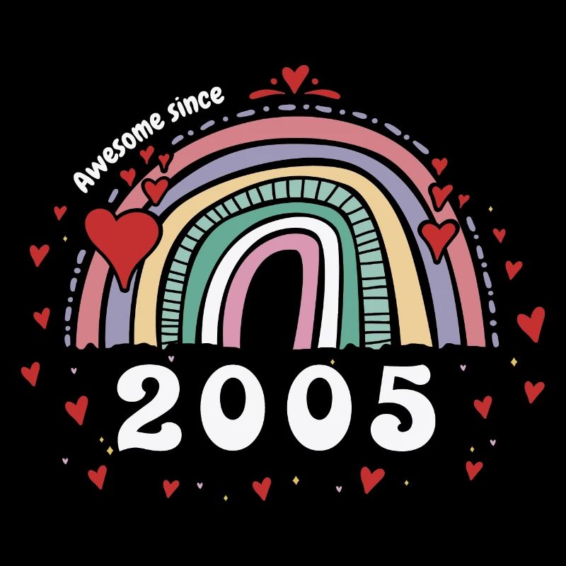 Cute Rainbow Awesome 2005 - 18. Geburtstag mit