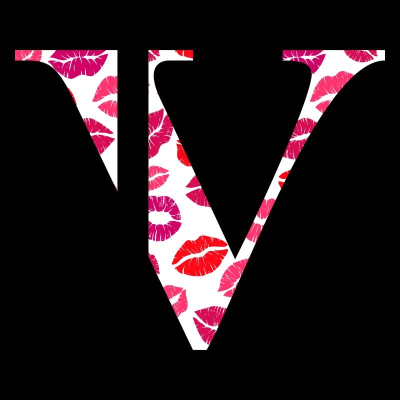 Buchstabe v Küsse