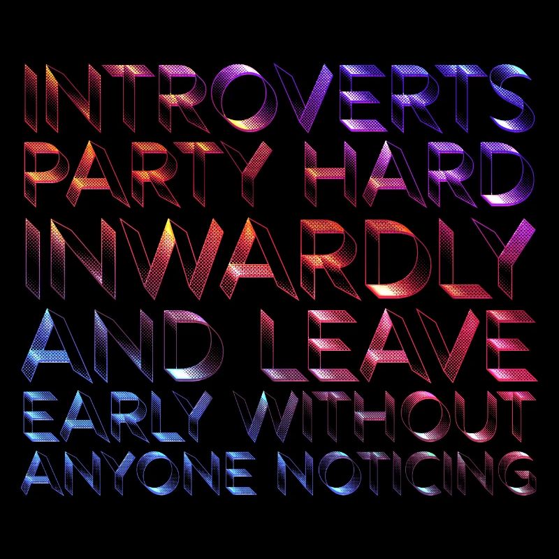 Introvertierte feiern innerlich hart