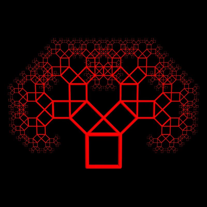 Pythagorasbaum rot