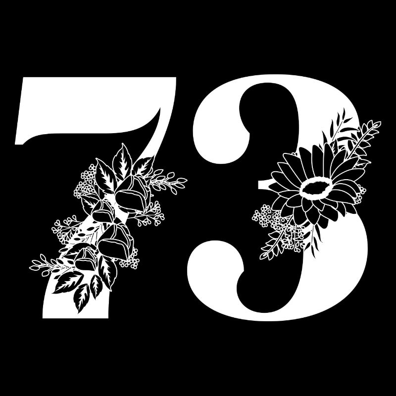 Nummer 73 Schwarze Blumen - 73. Blumengeburtstag