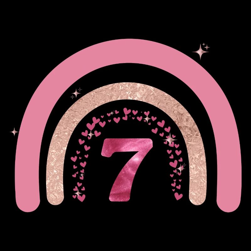 7e anniversaire rainbow rose