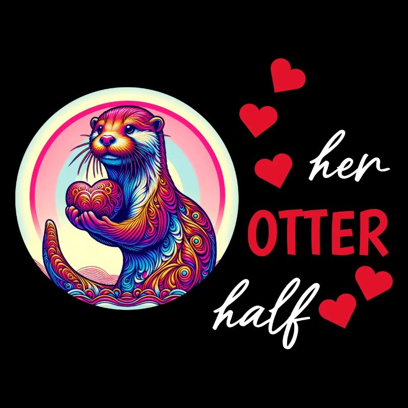 Otter half liebe geschenk