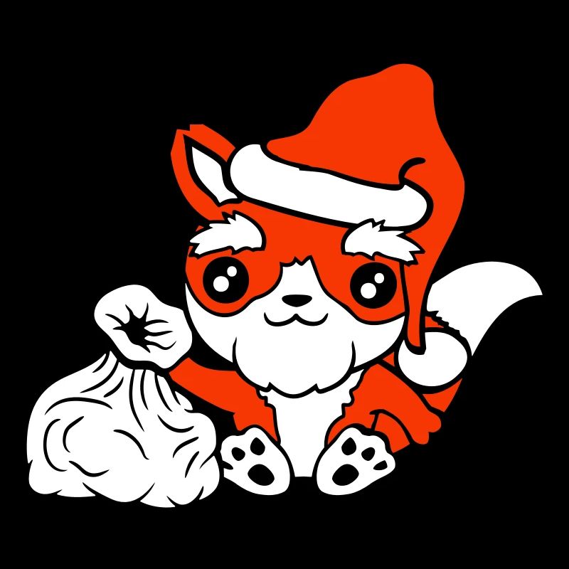 Fuchs Rotfuchs Weihnachtsmann Weihnachten Geschenk