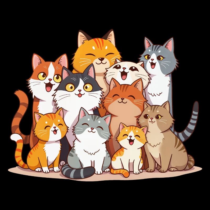 Troupeau de chats