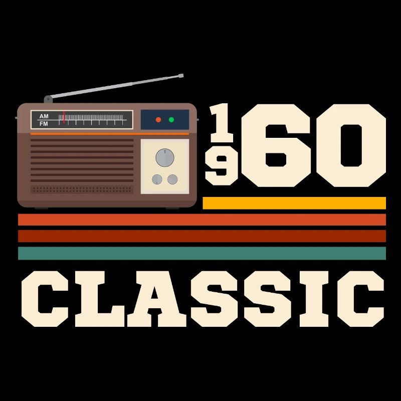 Retro classic 1960s anniversary