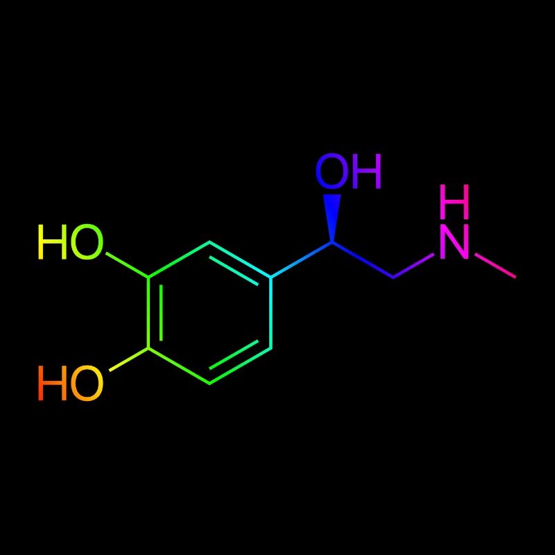 Adrenalin Molekül - Regenbogenfarben