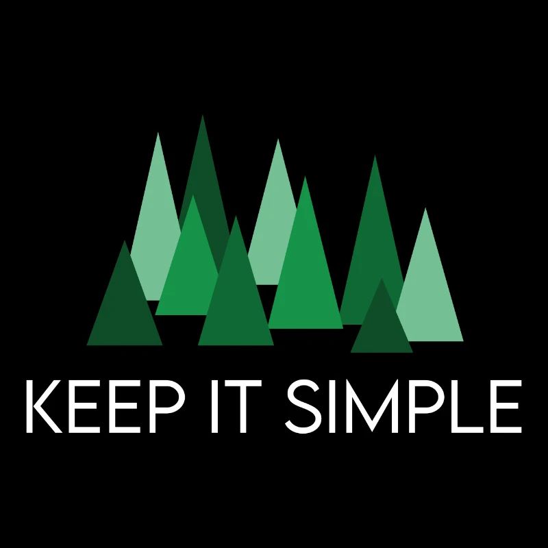 Keep it Simple Wald Camping Spruch