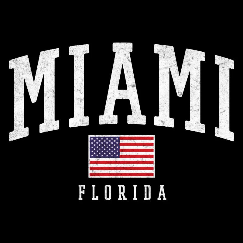 Drapeau vintage de Miami, Floride