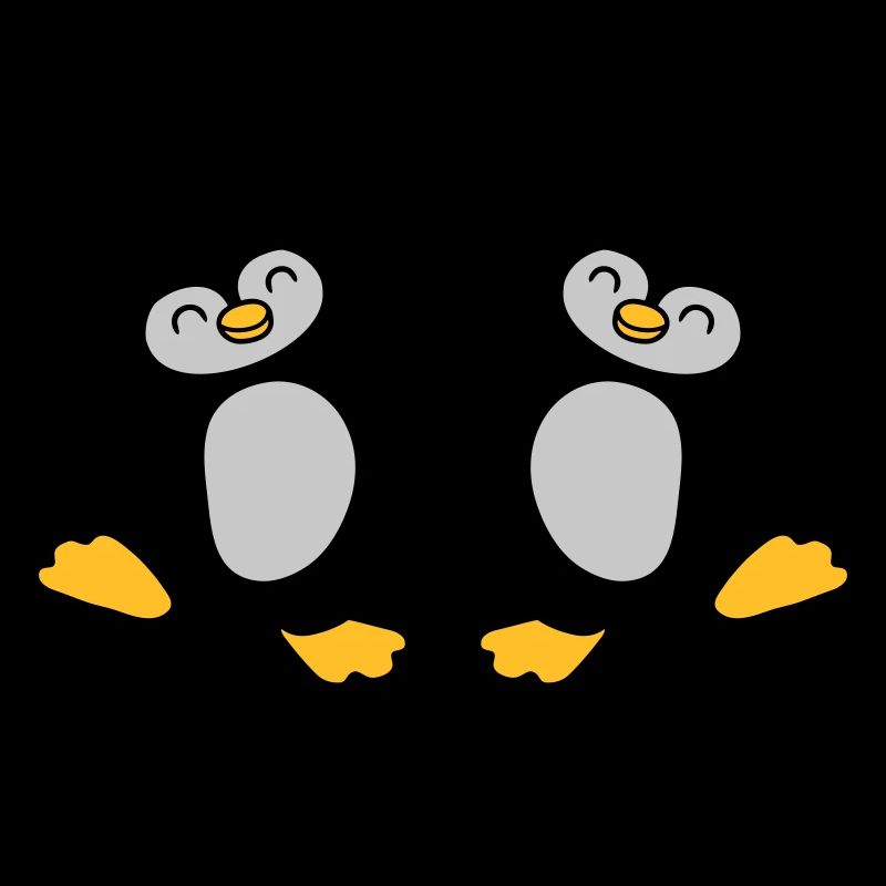 High Five Begrüßung Pinguine
