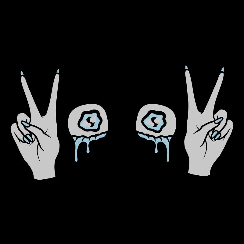 Weiblich Victory Handzeichen Mädchen