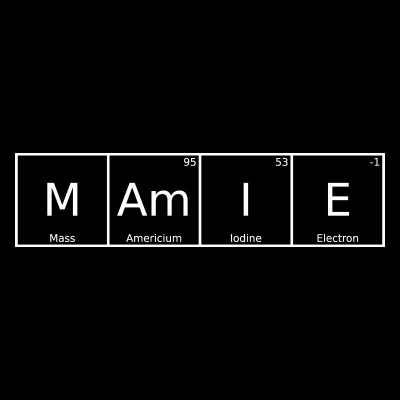 Mamie Name First Name Chemistry Periodic Table Elements