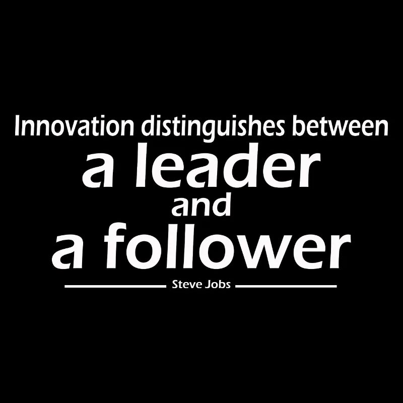Innovation distinguishes between a leader