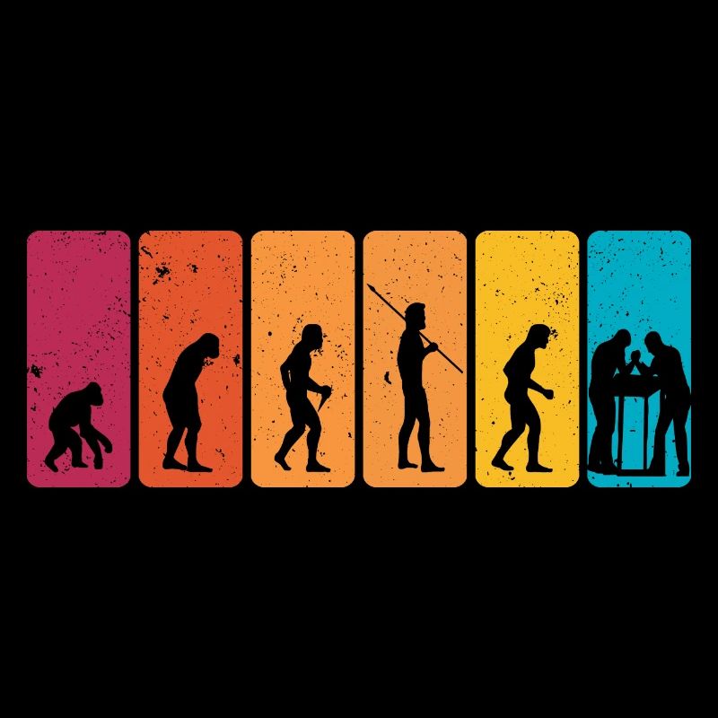Vintage Arm Wrestling Human Evolution An Arm