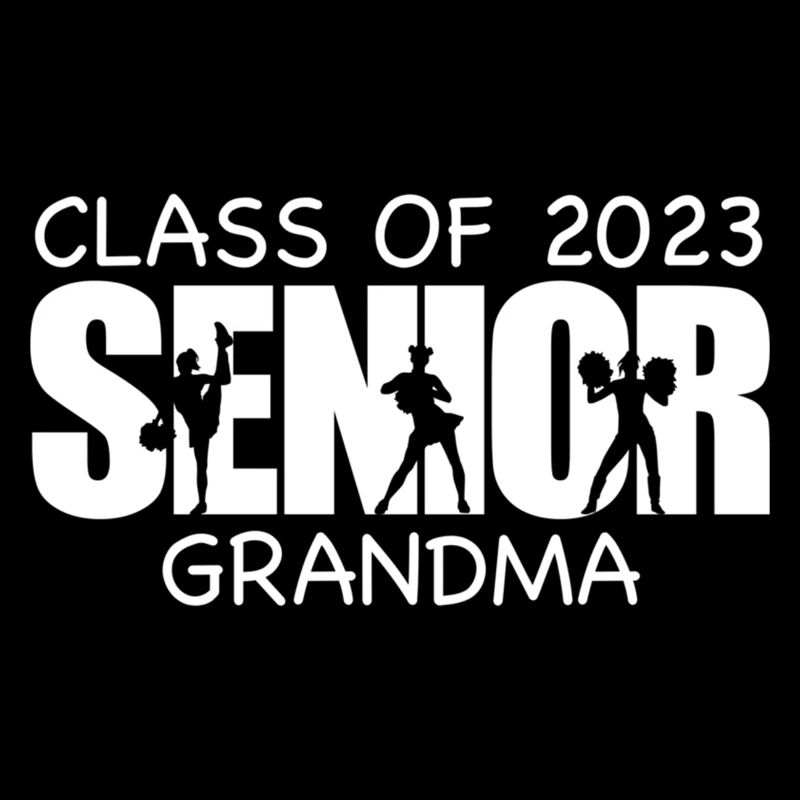 Fière grand-mère d’une pom-pom girl senior 2023