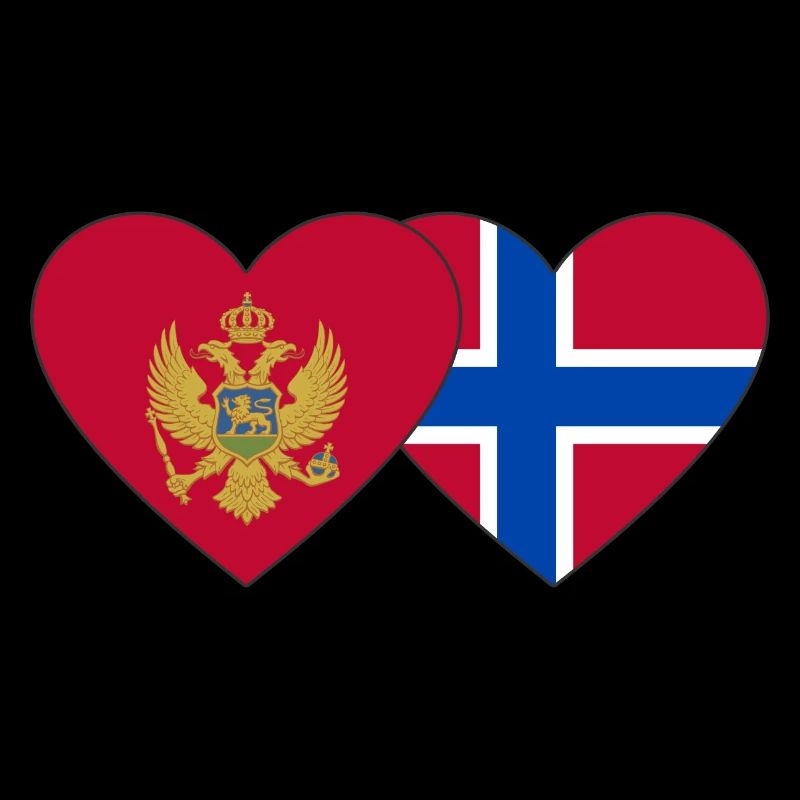 Monténégro Drapeau de la Norvège