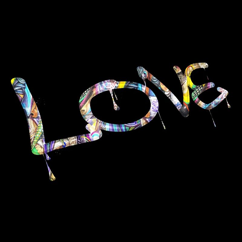 Graffiti style Splash hip hop couleurs peintre amour