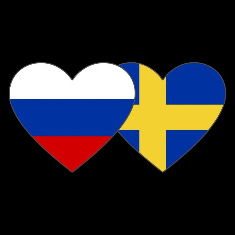 Drapeau de la Suède Russie