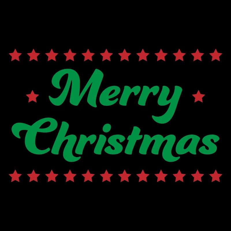Joyeux Noël étoiles vert rouge