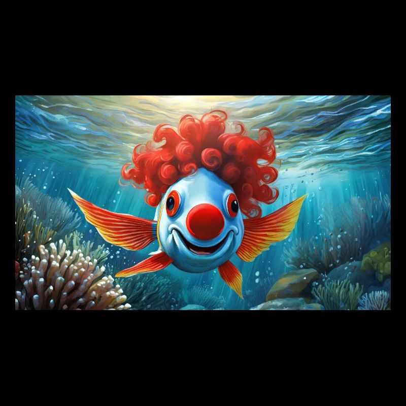 Pun ambiguous german expression - Clownfisch