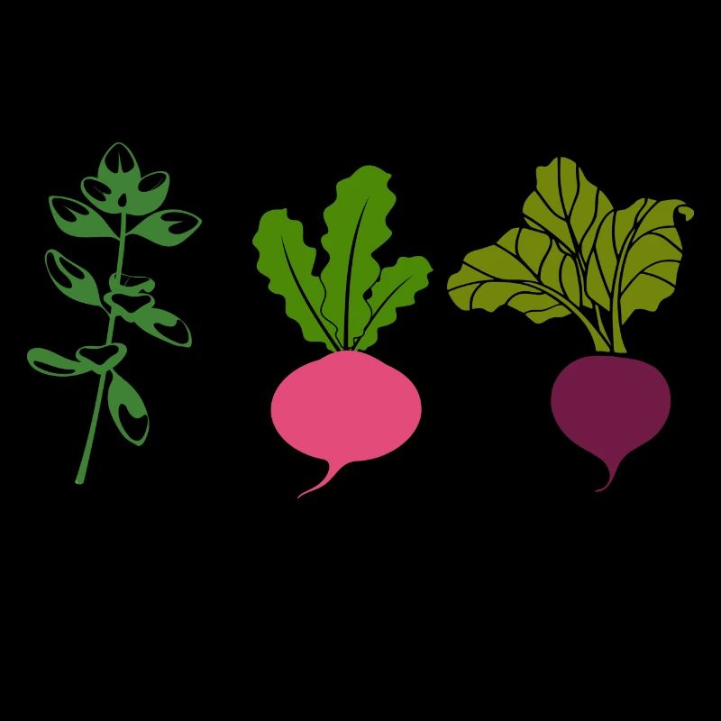 Thyme To Turnip The Beet Funny Vegetable Motif