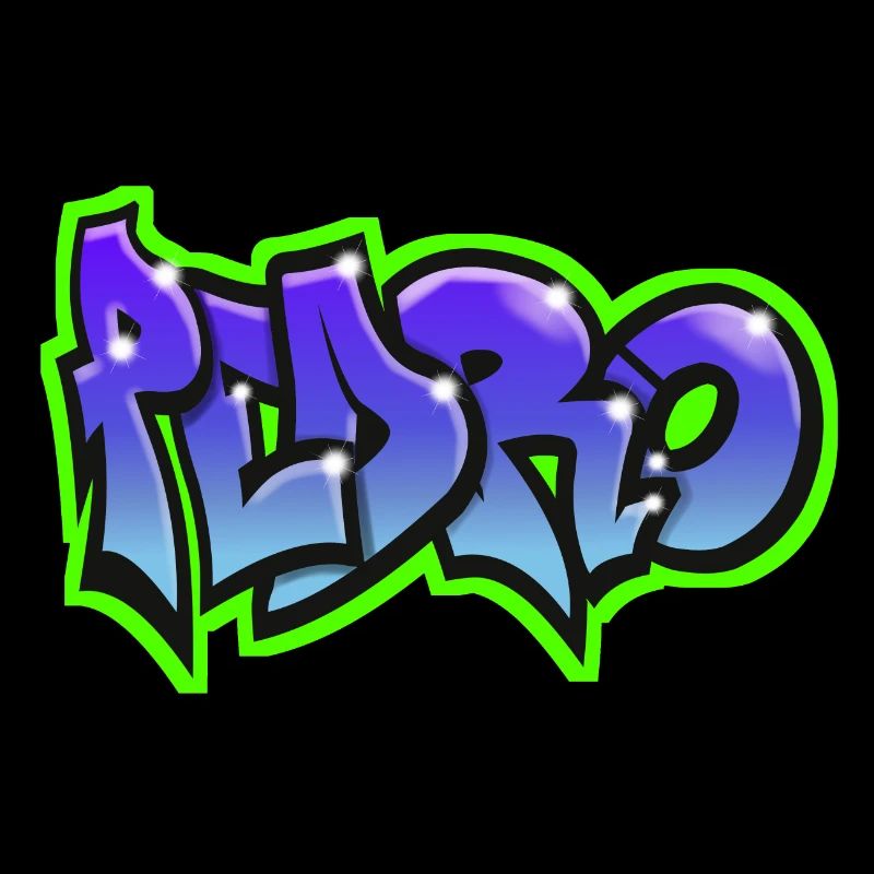 PEDRO graffiti sweatshirt hat teeshirt blue