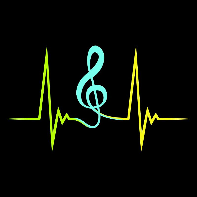 Musik Notenschlüssel Puls Frequenz Note Herzschlag
